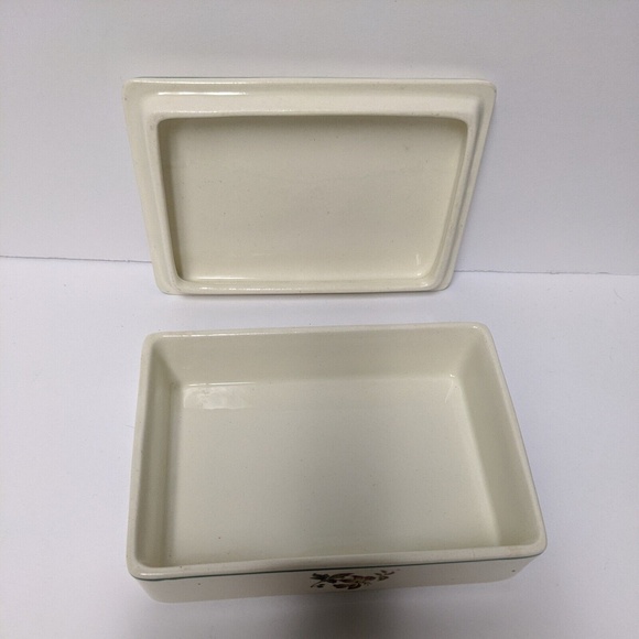 Wedgwood Eastern Flowers China Rectangular Trinket Dish 5" Made in England - Picture 5 of 8